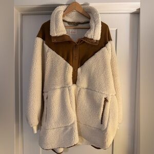 Free People Fall To Rise Fleece Quarter Snap